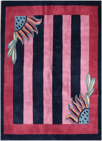 A modern contemporary wool rug 