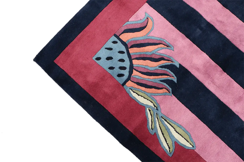A modern contemporary wool rug 