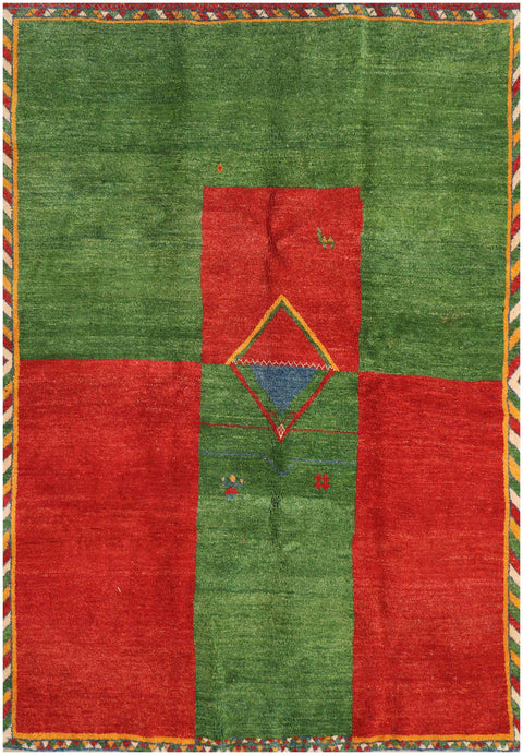 A Persian Gabbeh Tribal Wool Rug