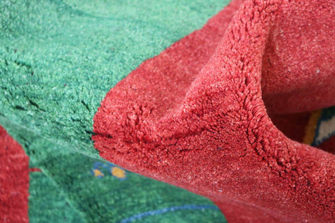 A Persian Gabbeh Tribal Wool Rug