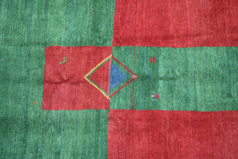 A Persian Gabbeh Tribal Wool Rug