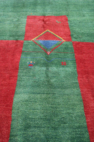 A Persian Gabbeh Tribal Wool Rug