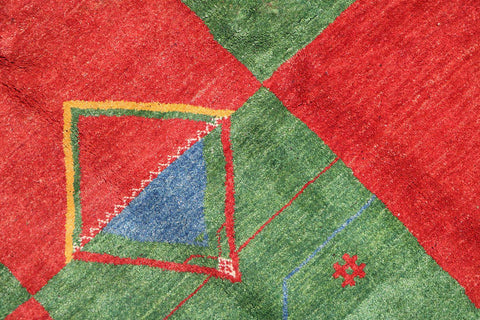 A Persian Gabbeh Tribal Wool Rug