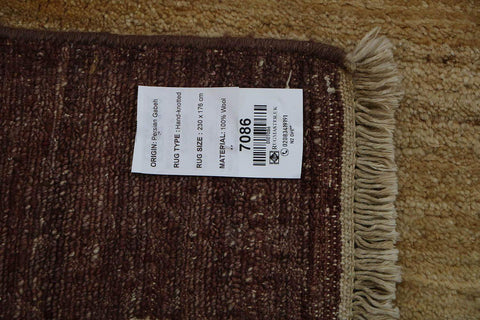 A rectangular Gabbeh tribal wool rug