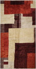 Modern Gabbeh Tribal Wool Rug 230 x 176 cm (7.55 x 5.77 ft)