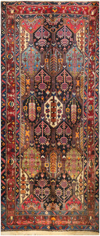 A traditional Bakhtiar tribal rug 