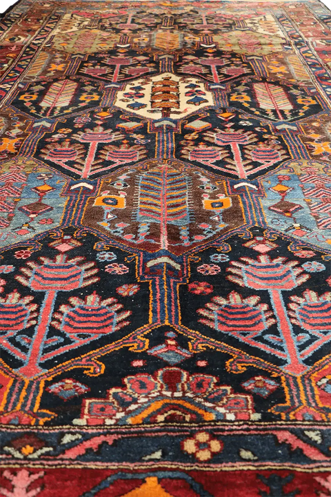 A traditional Bakhtiar tribal rug 