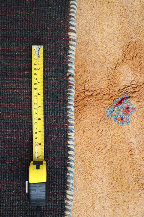 A rectangular Gabbeh Tribal Wool Rug