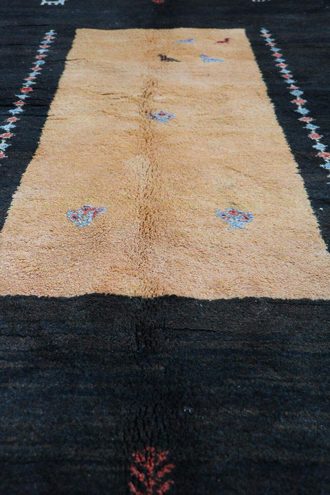 A rectangular Gabbeh Tribal Wool Rug