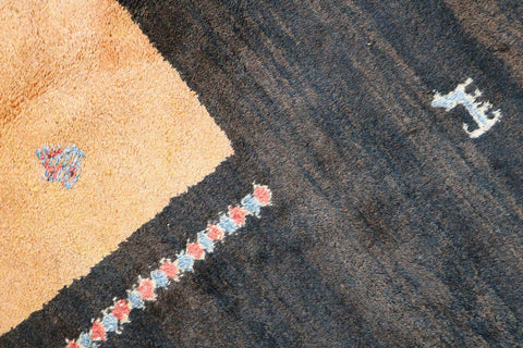 A rectangular Gabbeh Tribal Wool Rug