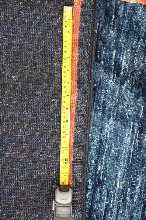 A modern contemporary tribal rug
