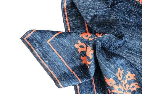 A modern contemporary tribal rug