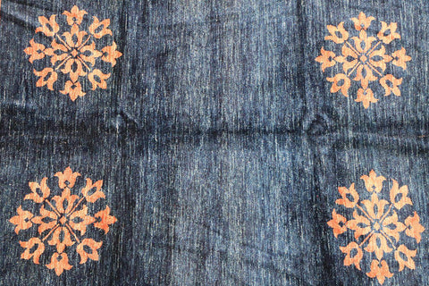 A modern contemporary tribal rug