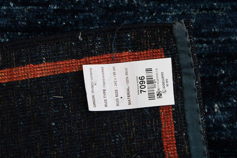 A modern contemporary tribal rug