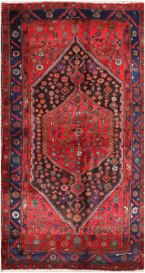 A vibrant Persian Zanjan Tribal Rug