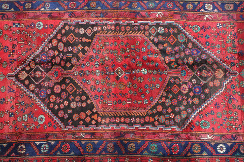 A vibrant Persian Zanjan Tribal Rug