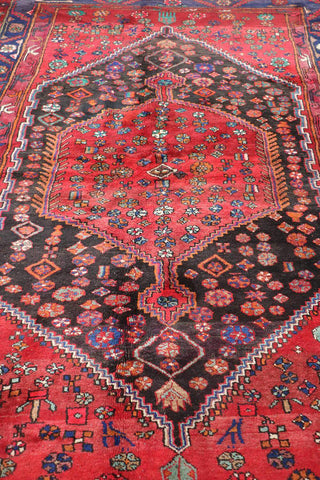 A vibrant Persian Zanjan Tribal Rug