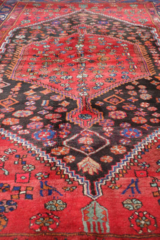 A vibrant Persian Zanjan Tribal Rug