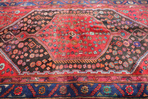 A vibrant Persian Zanjan Tribal Rug