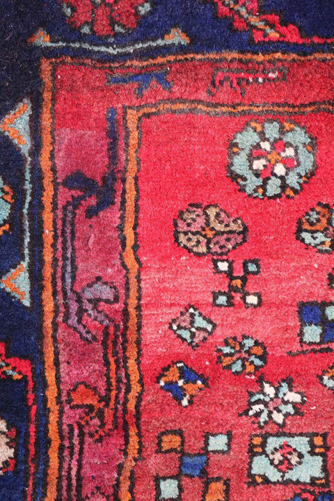 A vibrant Persian Zanjan Tribal Rug