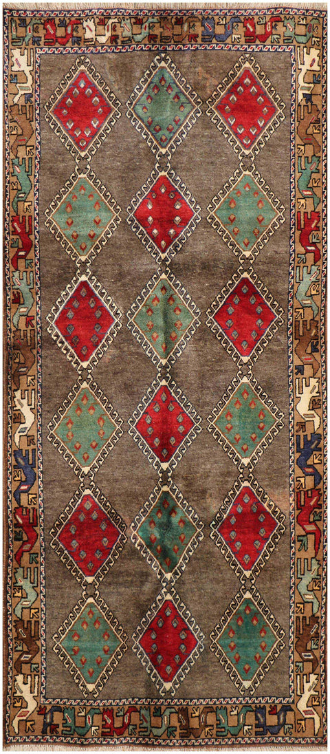 A rectangular Persian Qashqai Tribal Rug 