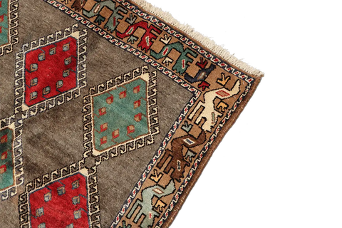 A rectangular Persian Qashqai Tribal Rug 