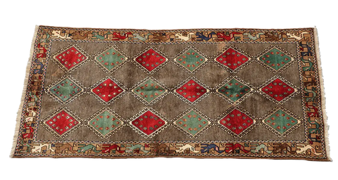 A rectangular Persian Qashqai Tribal Rug 