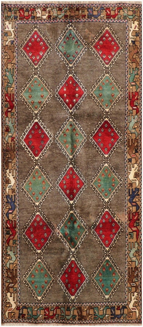 Persian Qashqai Tribal Rug 270 x 150 cm (8.86 x 4.92 ft)