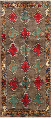 A rectangular Persian Qashqai Tribal Rug 