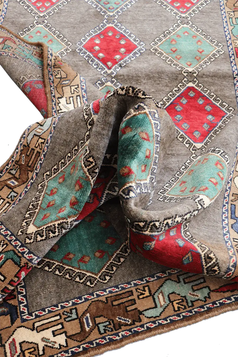 A rectangular Persian Qashqai Tribal Rug 