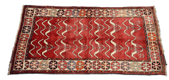 Persian Qashqai Tribal Wool Rug 225 x 125 cm (7.38 x 4.10 ft)