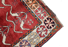 Persian Qashqai Tribal Wool Rug 225 x 125 cm (7.38 x 4.10 ft)