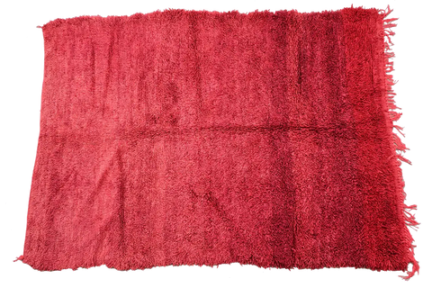 A rectangular, flatweave rug