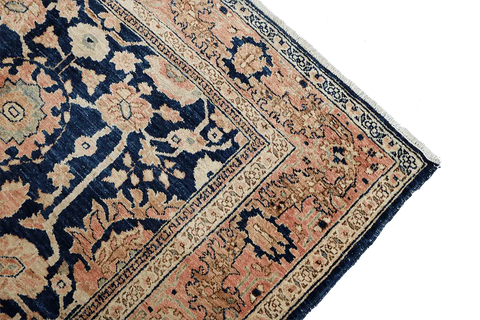 180 x 154 cm Zeigler Tribal Wool Rugs Hand Knotted Brown Blue Colour - Rugoutlet
