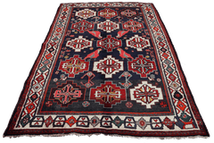 Tribal Qashqai Wool Rug 230 x 135 cm (7.55 x 4.43 ft)