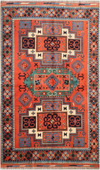 Afghan Tribal Wool Rug 230 x 175 cm (7.55 x 5.74 ft)