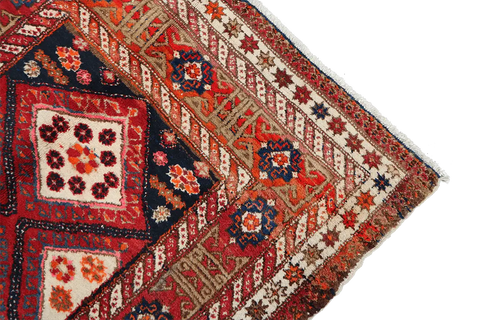 A rectangular Old Tabriz wool rug