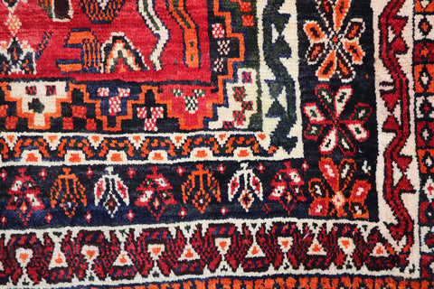 A rectangular Tribal Qashqai wool rug