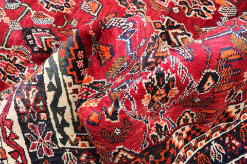 A rectangular Tribal Qashqai wool rug