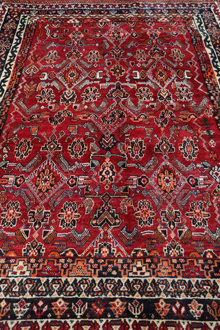A rectangular Tribal Qashqai wool rug