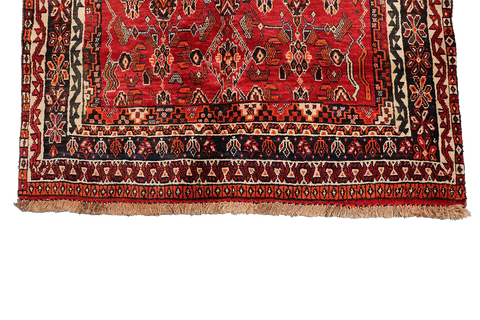 A rectangular Tribal Qashqai wool rug