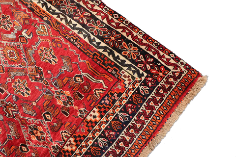 A rectangular Tribal Qashqai wool rug