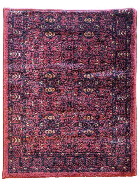 75 x 60 cm Afghan Tribal Red Small Rug - Rugoutlet