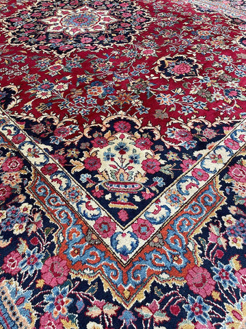 Persian Mashad Tribal Rug 357 x 250 cm (11.71 x 8.20 ft)