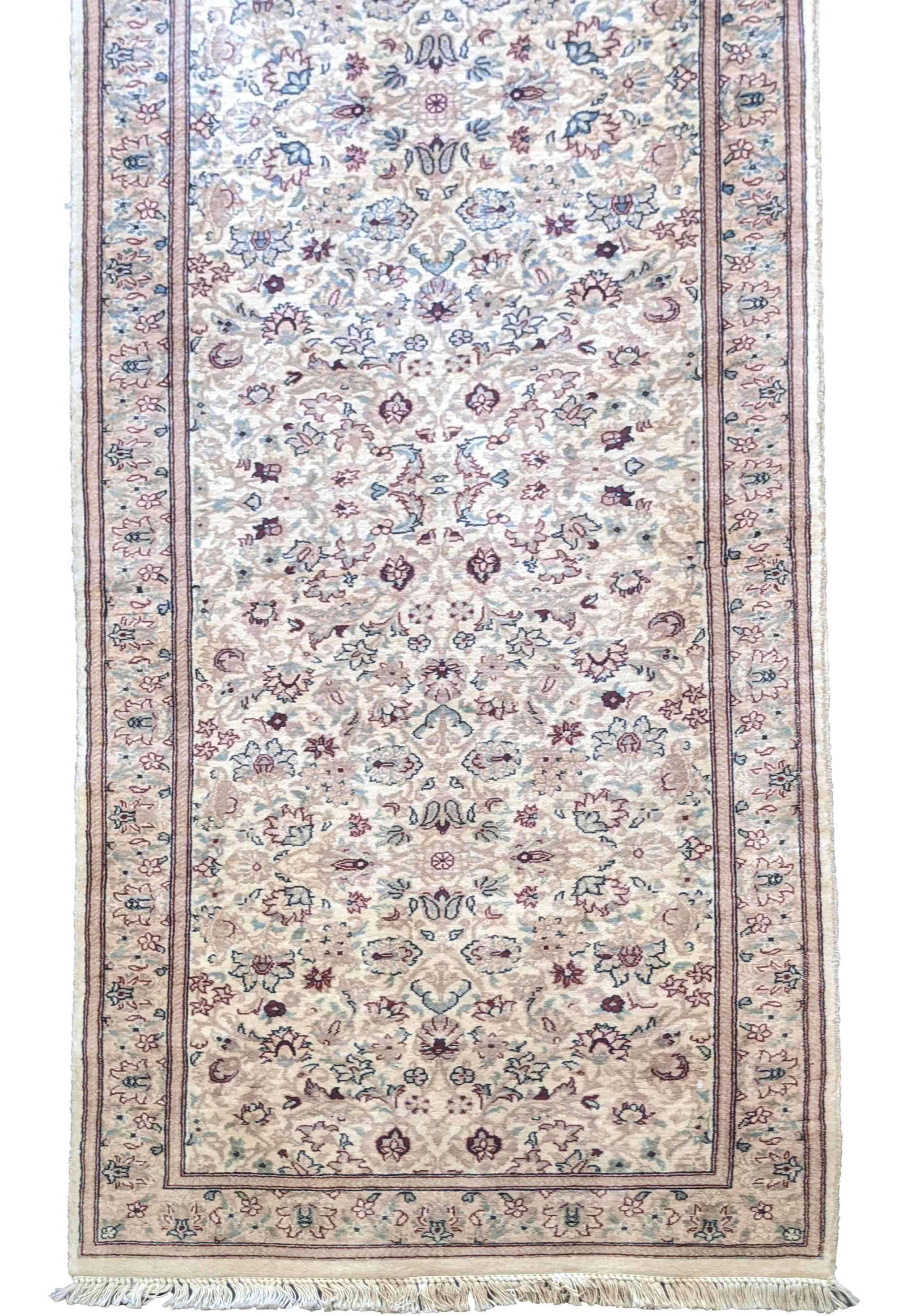 78 x 320 cm Fine Tabriz Traditional Grey Rug - Rugoutlet