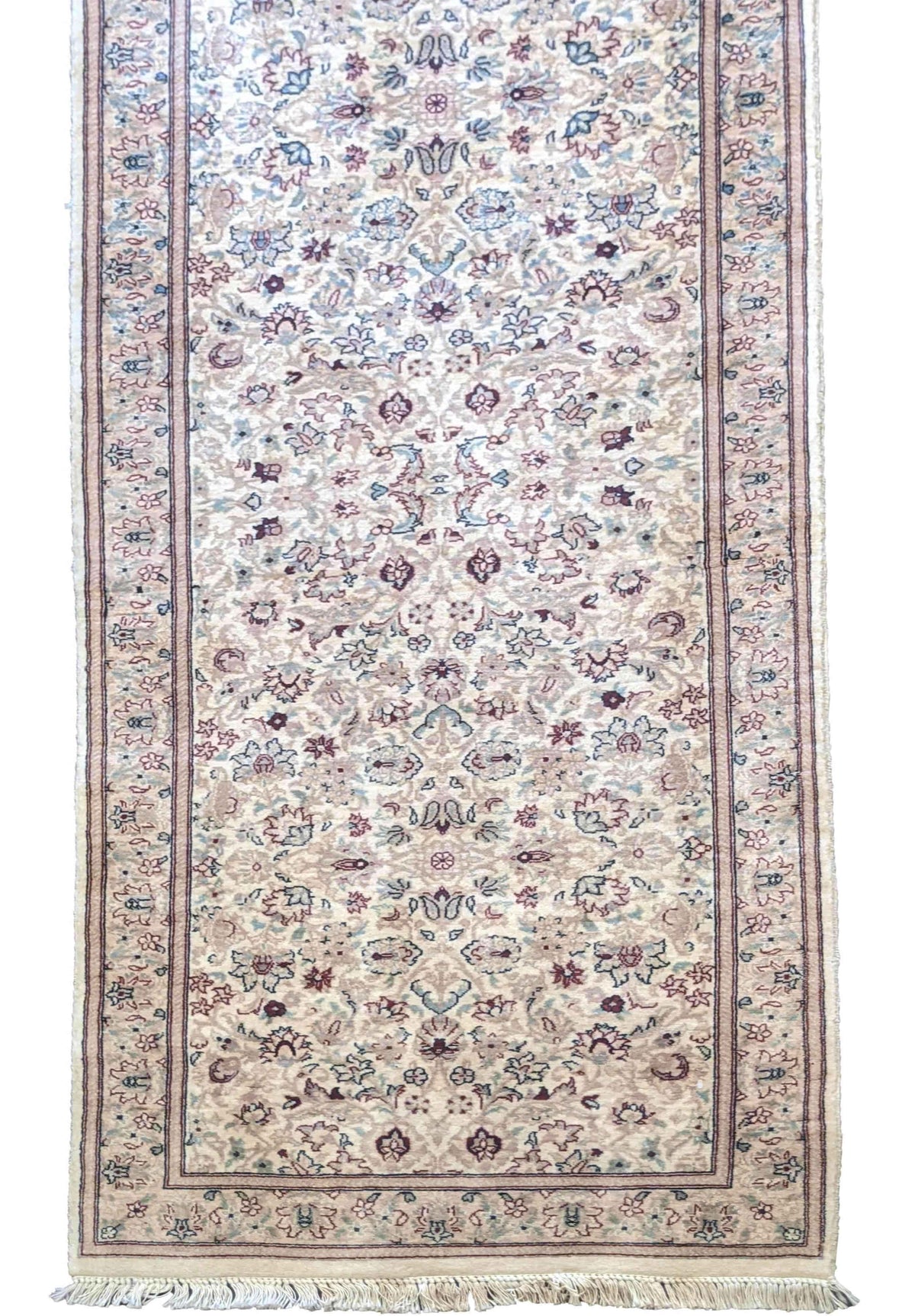 78 x 320 cm Fine Tabriz Traditional Grey Rug - Rugmaster
