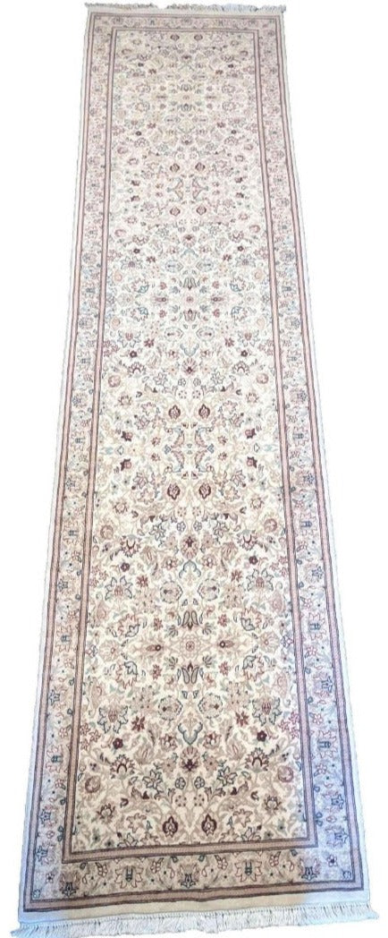 78 x 320 cm Fine Tabriz Traditional Grey Rug - Rugoutlet