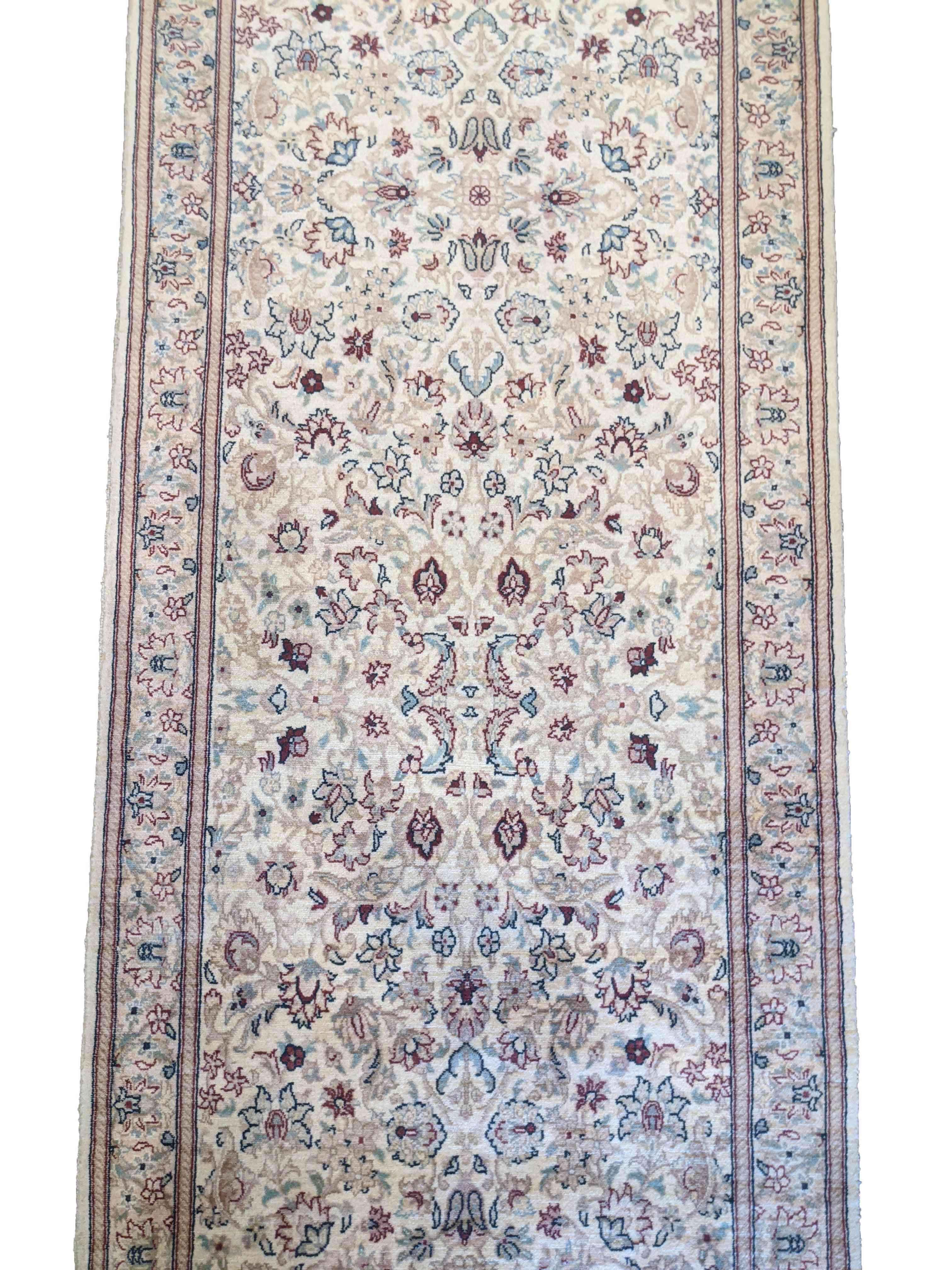 78 x 320 cm Fine Tabriz Traditional Grey Rug - Rugoutlet