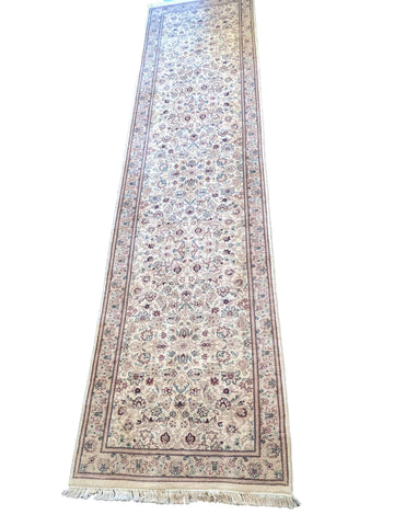 78 x 320 cm Fine Tabriz Traditional Grey Rug - Rugoutlet