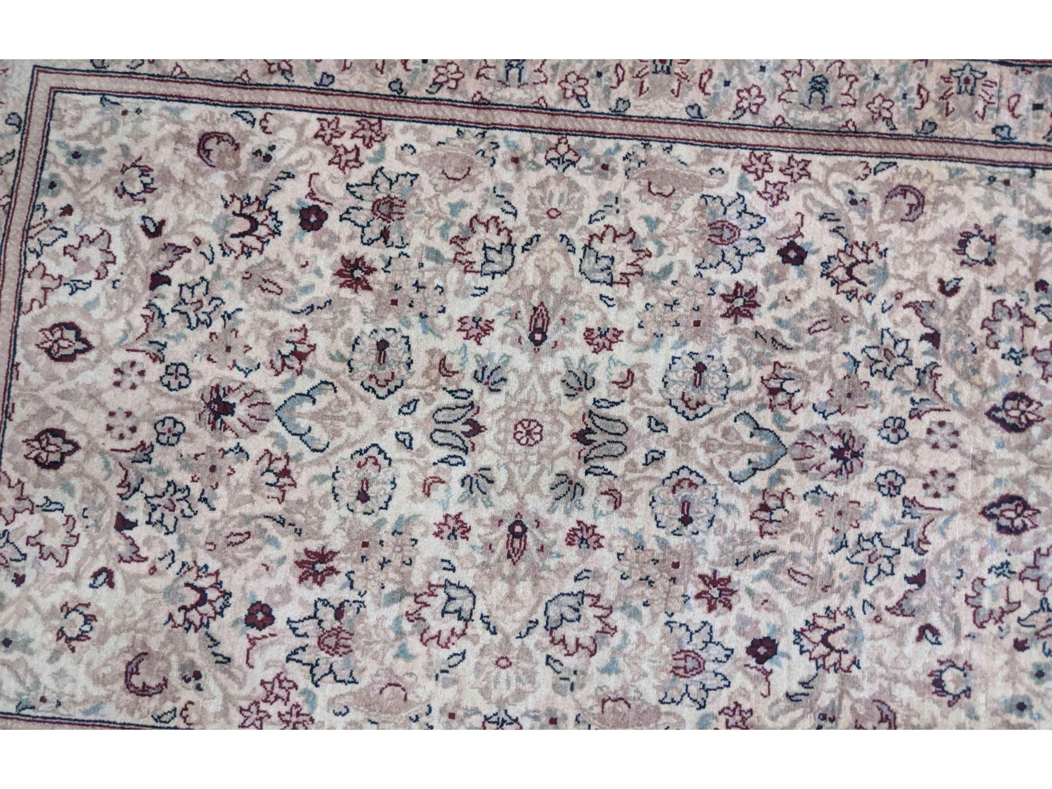 78 x 320 cm Fine Tabriz Traditional Grey Rug - Rugoutlet